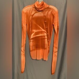 Jean Paul Gaultier vintage Y2K, sheer mesh top, preowned